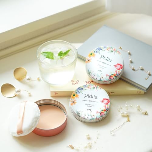 pidite(ピディット) クリアスムースパウダー NB ナチュラルクリアベージュフェイスパウダー SPF50+ PA++++ 毛穴 テカリ くすみ カバー 毛穴レス肌 ハイカバー スキンケア パフ付き 22グラム (x 1)