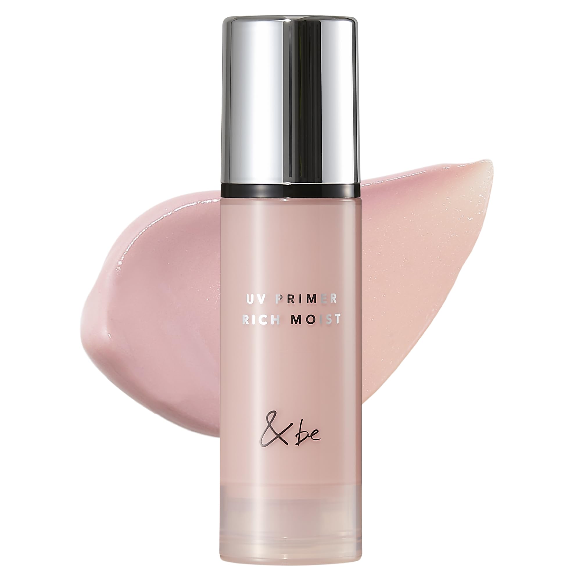 【公式】＆be (アンドビー) UVプライマーリッチモイスト【リニューアル】 ピーチグロウ SPF50+ PA++++ / 化粧下地 ベースメイク カラー下地